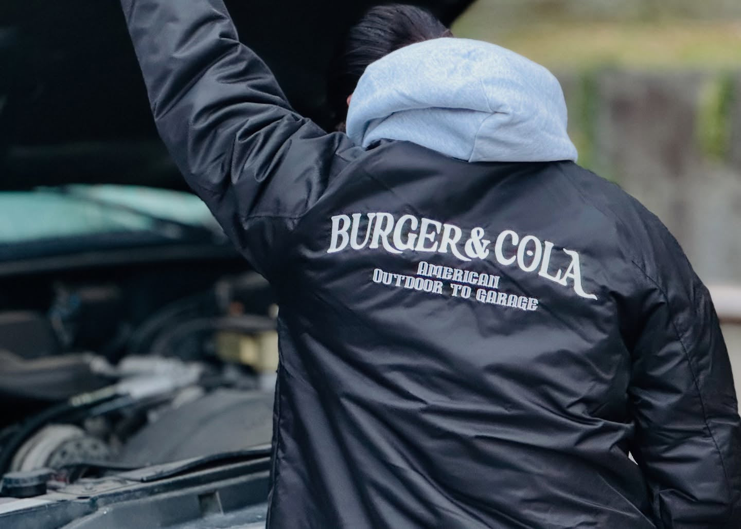 BURGER AND COLA B&C BOA COACH JKT BLACK