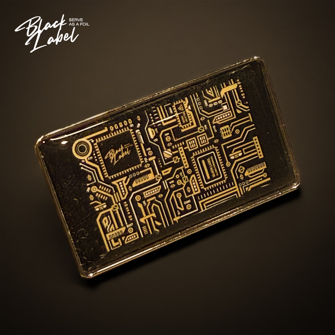 Black Base pin badge