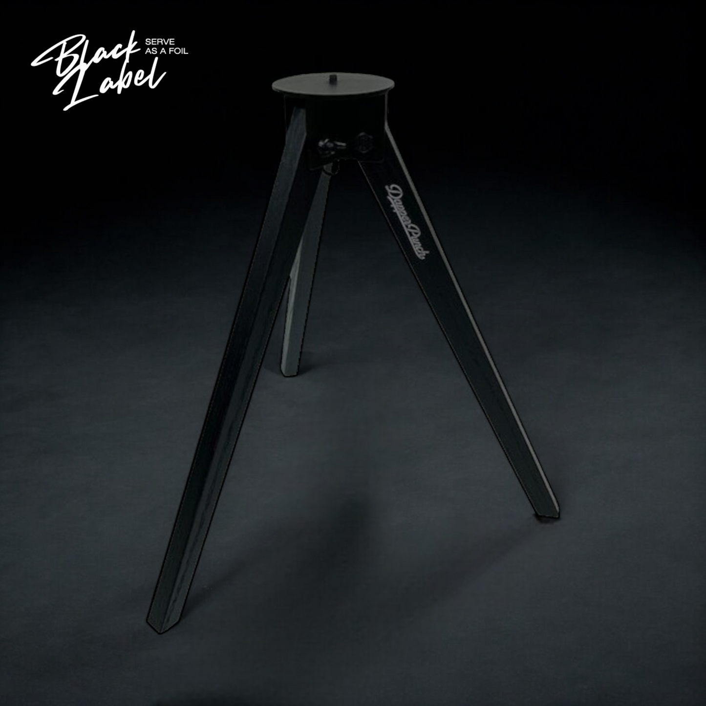 DapperPunch 木製三脚H385 ブラック