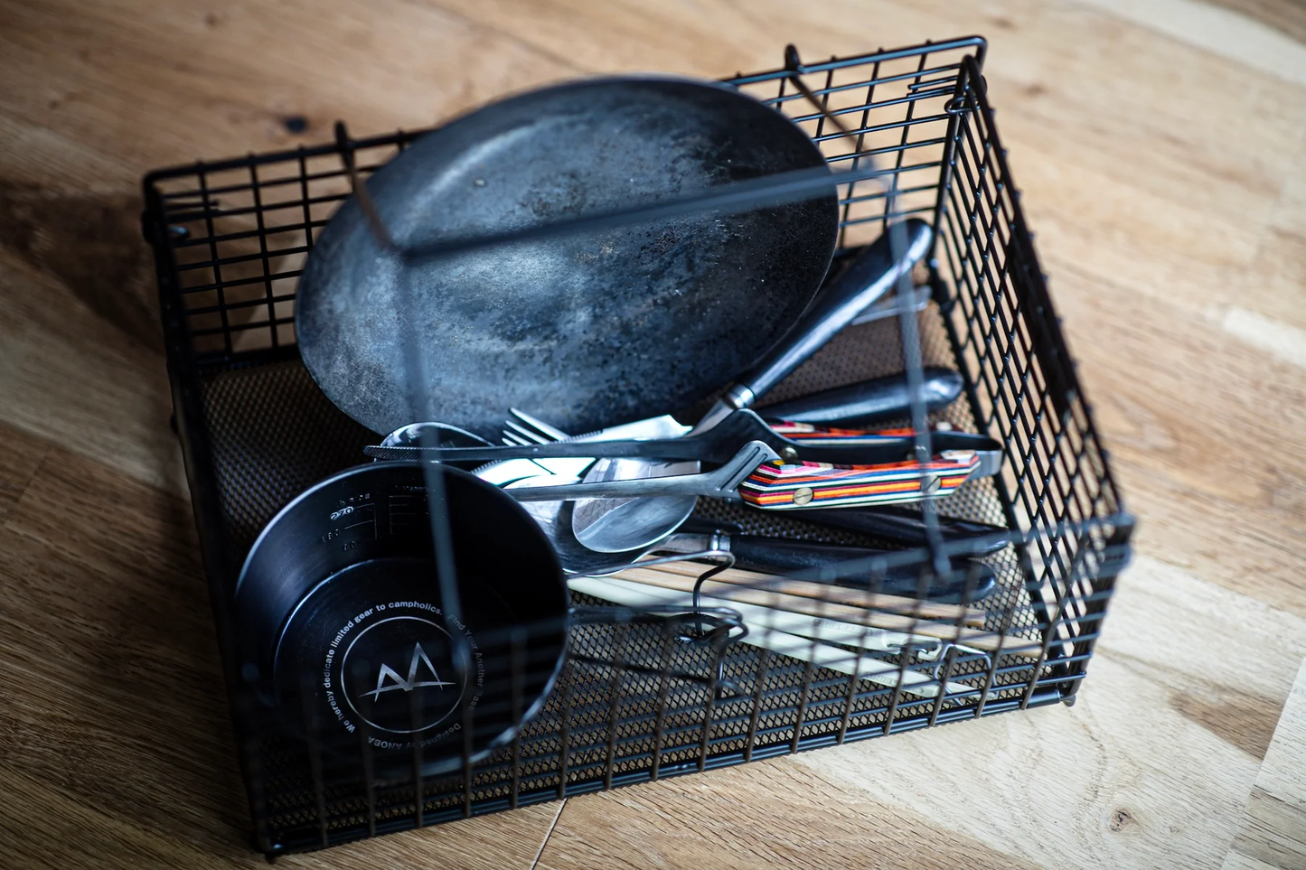 ANOBA フォールディングワイヤーバスケット S