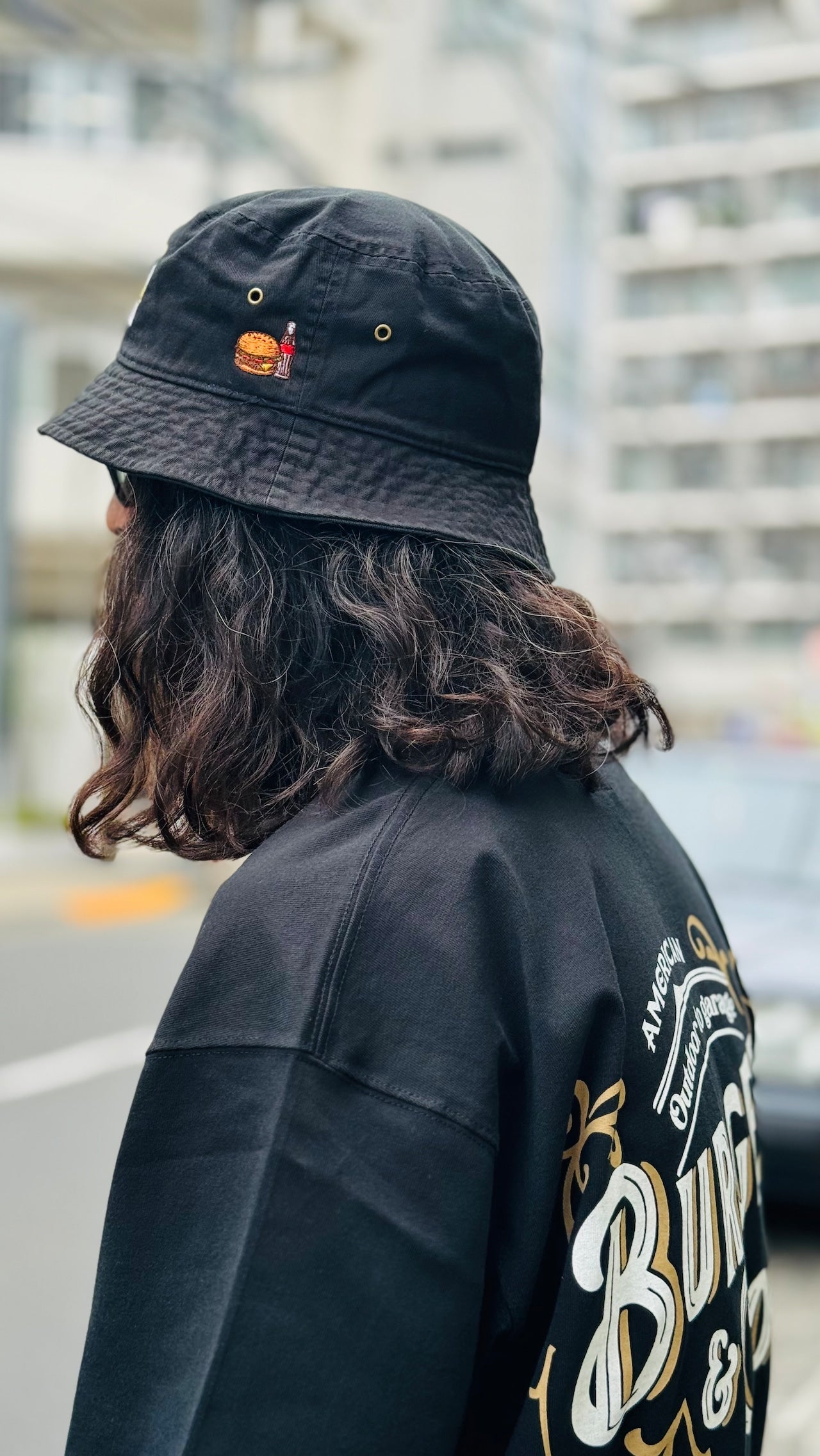 BURGER AND COLA B&C BUCKETHAT -BLACK-