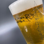 Pint Glass Black Label style