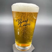 Pint Glass Black Label style