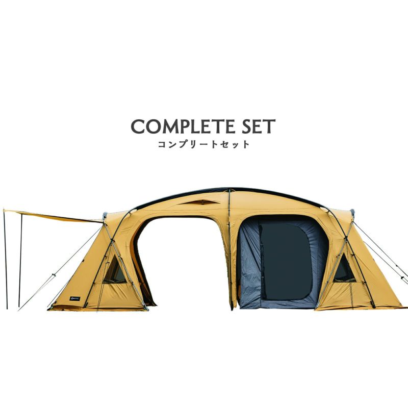 HILLS FIELD 2ルームテント OVAL TENT -オーバルテント- コンプリート