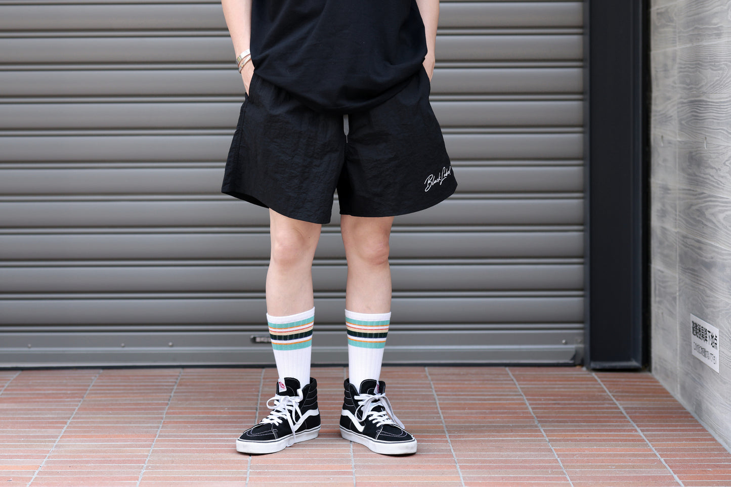 CL LOGO SUMMER PANTS BLACK