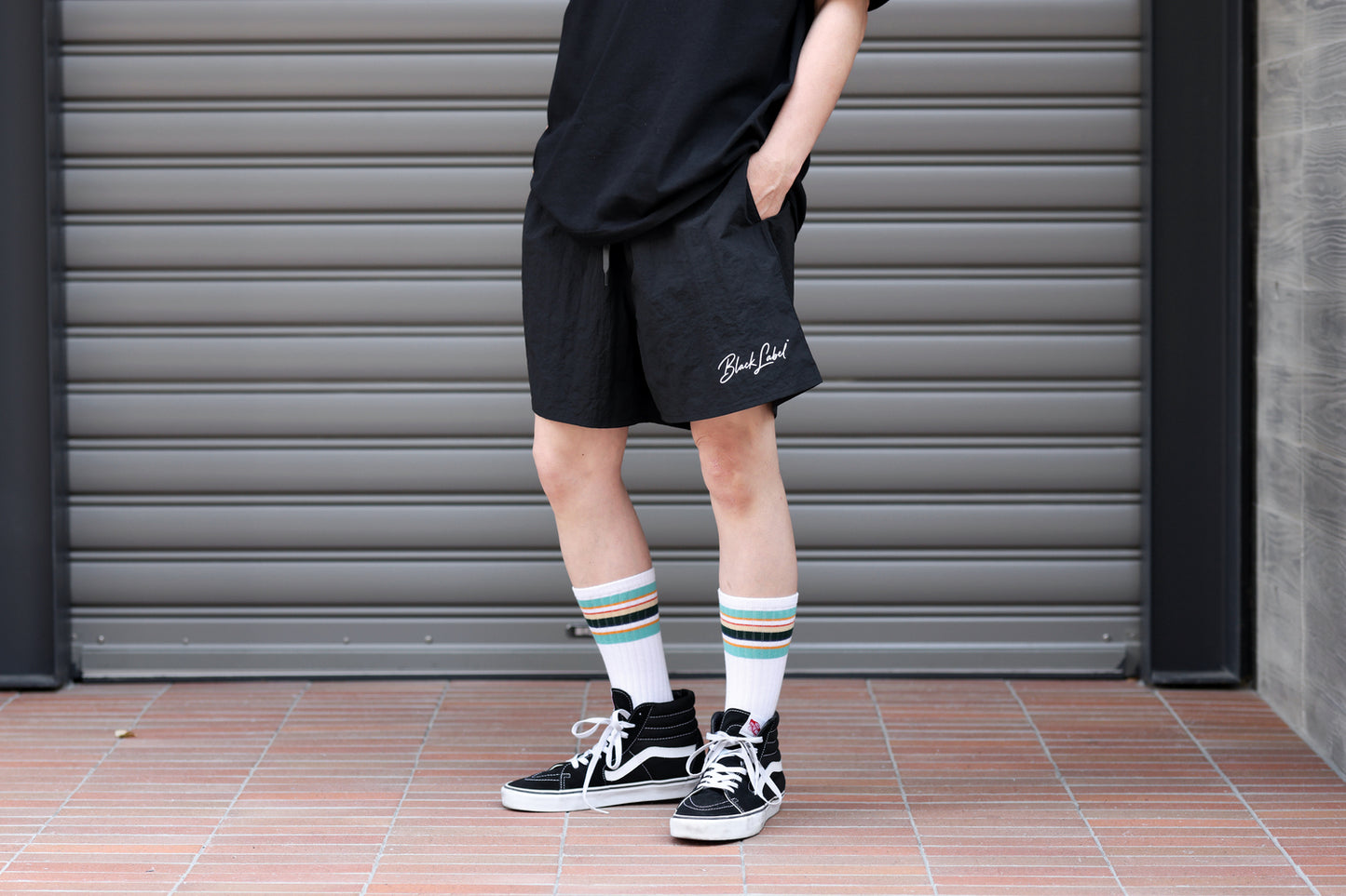 CL LOGO SUMMER PANTS BLACK