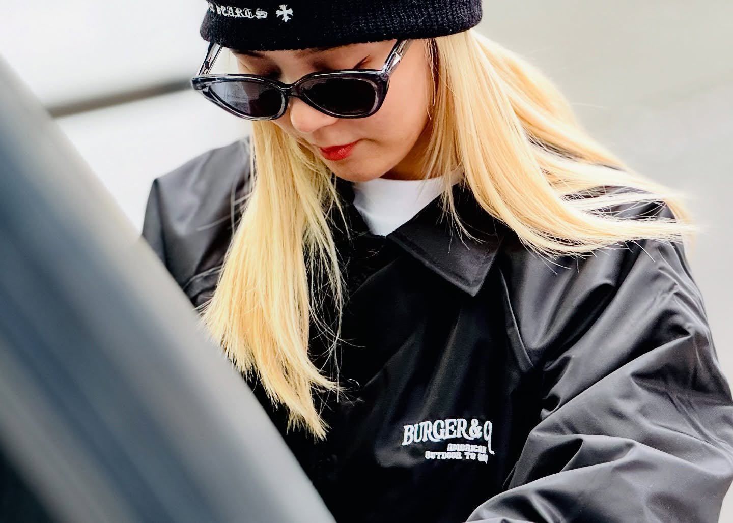 BURGER AND COLA B&C BOA COACH JKT BLACK