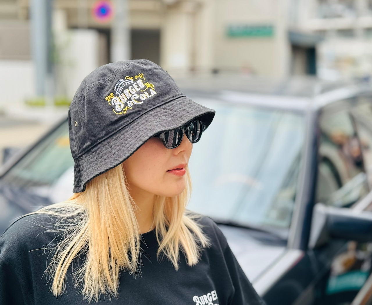BURGER AND COLA B&C BUCKETHAT -BLACK-