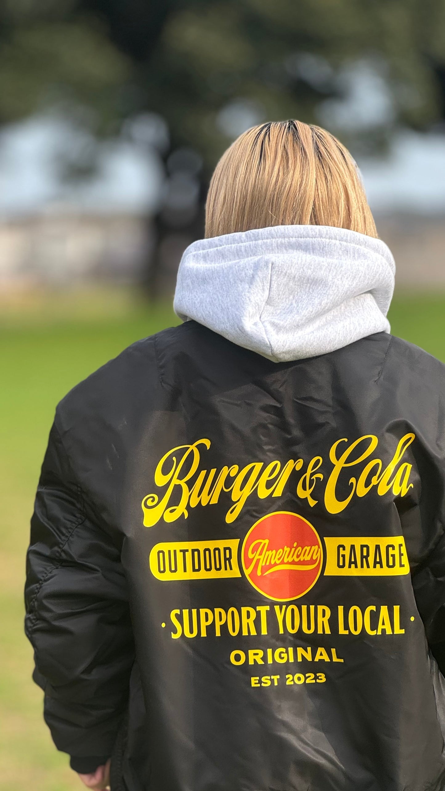 BURGER AND COLA B&C MA-1 BLACK