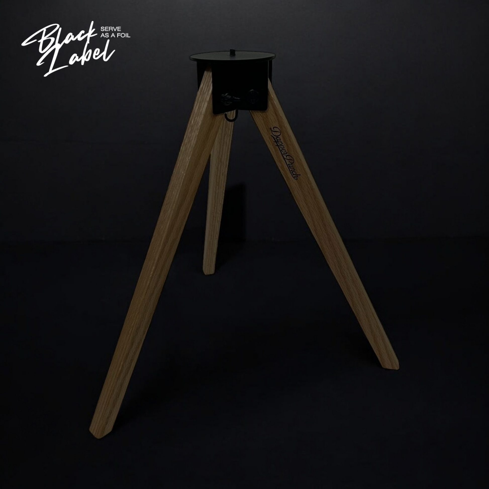 DapperPunch 木製三脚H385 ウォールナット – Black Label
