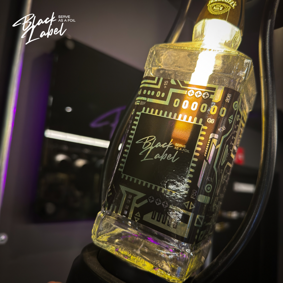 HIMERU LED BOTTLE RAMP BLACK Bottle Sticker Black Base style set ...