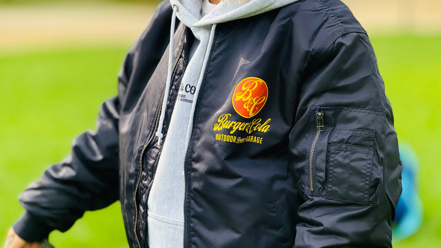 BURGER AND COLA B&C MA-1 BLACK