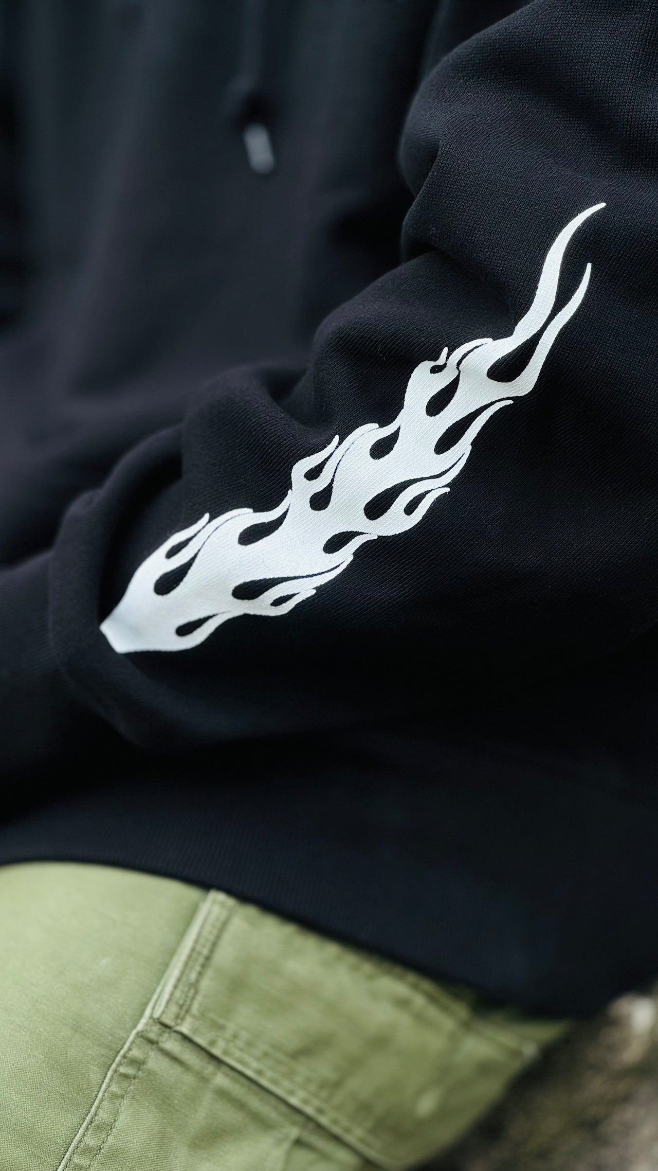 BURGER AND COLA FIRE Hoodie BLACK