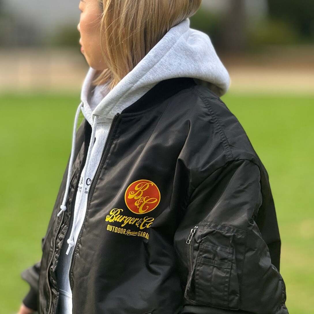 BURGER AND COLA B&C MA-1 BLACK