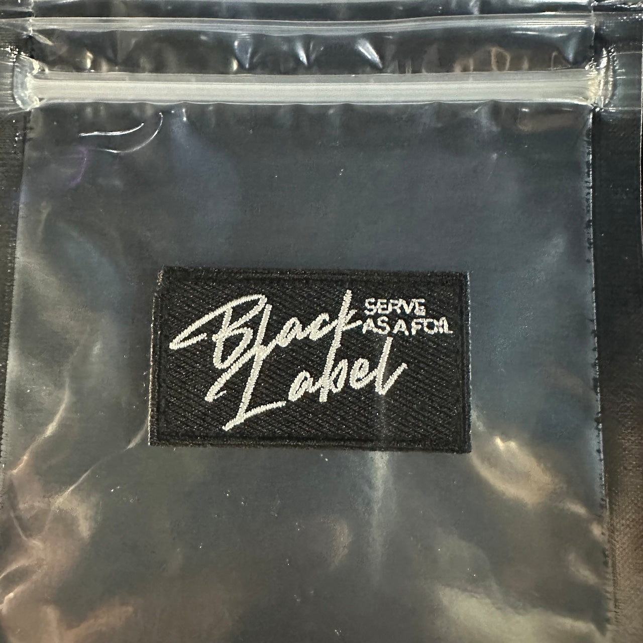 Black Label velcro patch