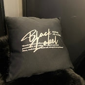 Black Label cushion cover