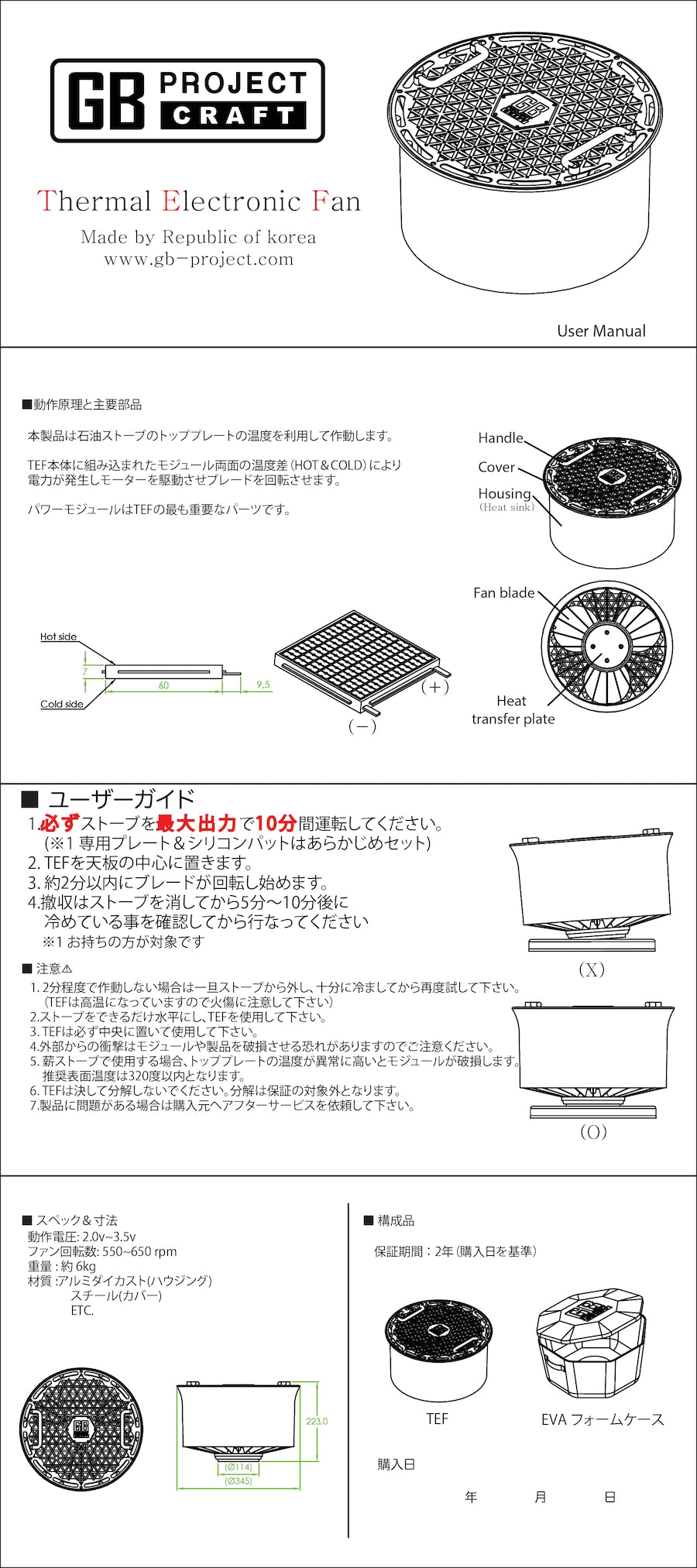 Thermal Electronic Fanサーマルエレクトロニックファン TEF>Thermal Electronic Fan camp geeks - メルカリ